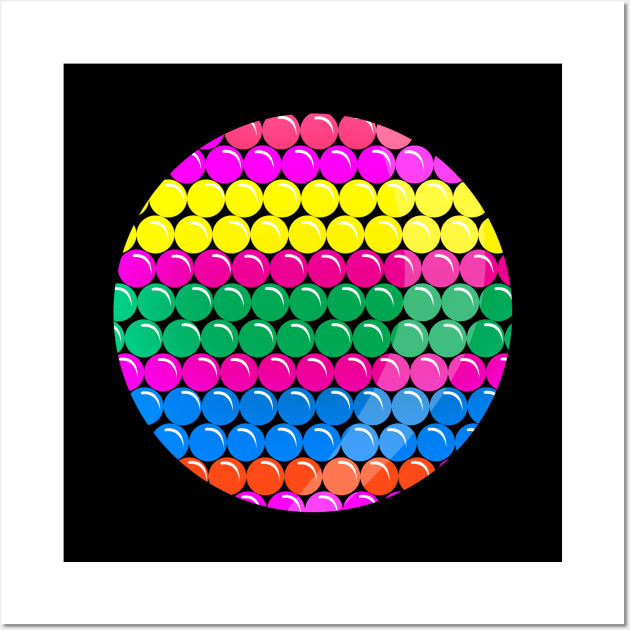 'Colorful Circle Shaped Dots' International Dot Day Wall Art by ourwackyhome